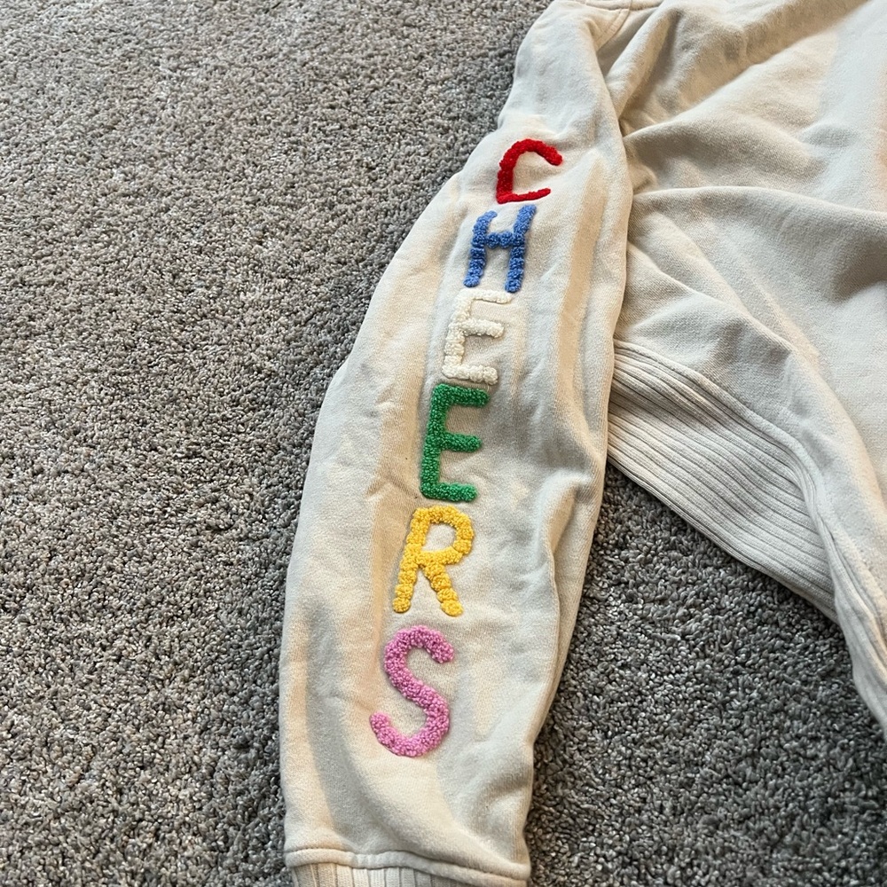 Girls crew neck Aerie cheers sweatshirt. Size small